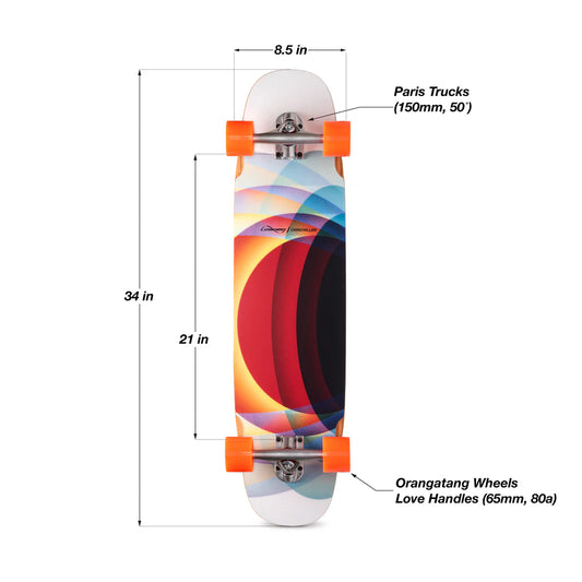 Loaded Chinchiller Longboard Complete - Love Handles