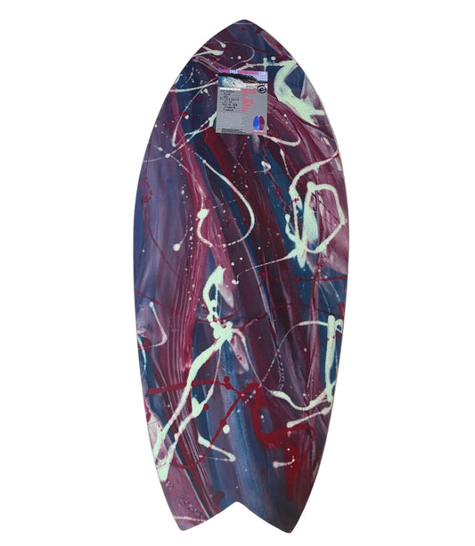 Exile Blairacuda Shape 3/4”-5/8”Double Carbon Fiber Epoxy Skimboard - Medium