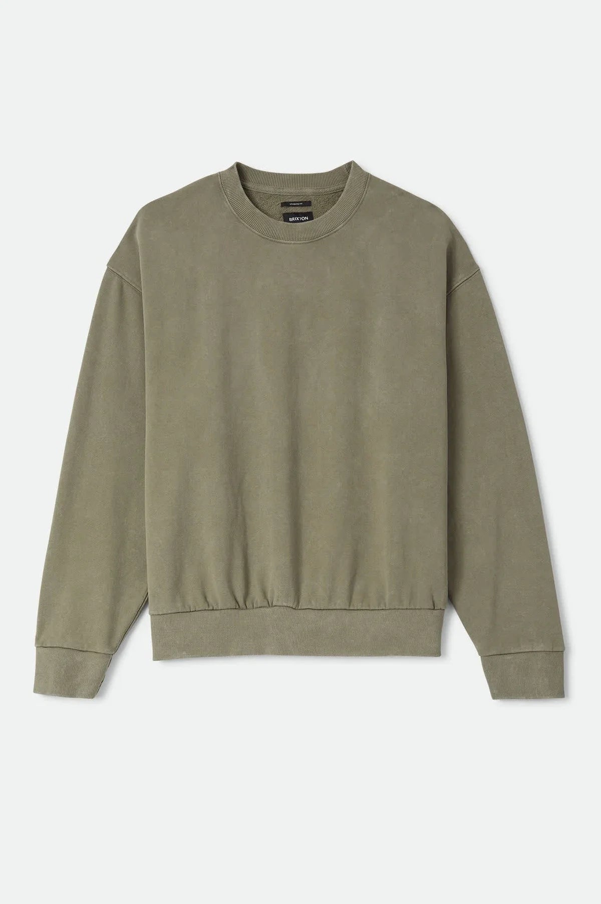 Brixton Baseline Crewneck - Olive Surplus Vintage Wash