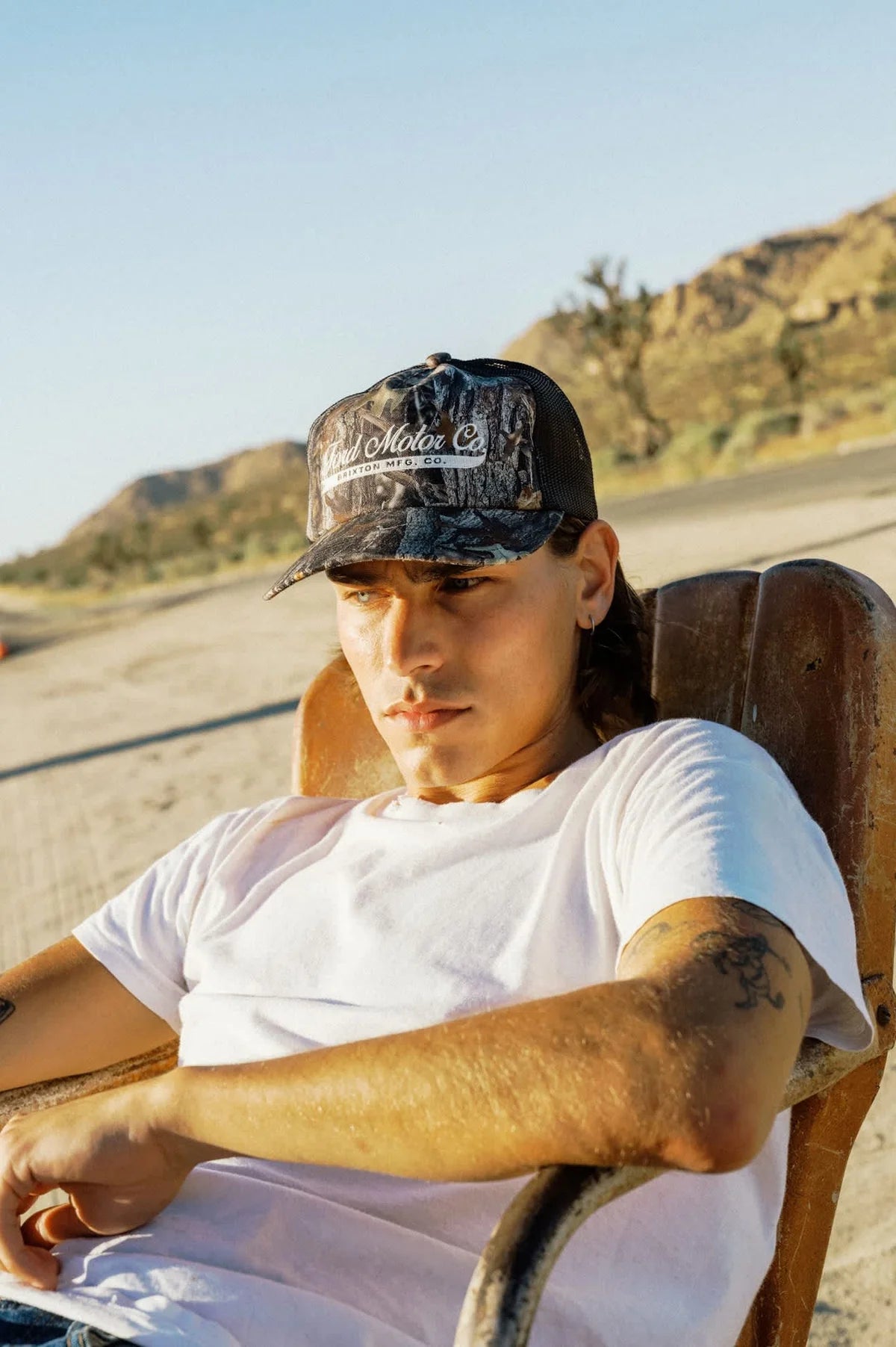 Brixton x Ford Trucker Hat - Boxwood Green