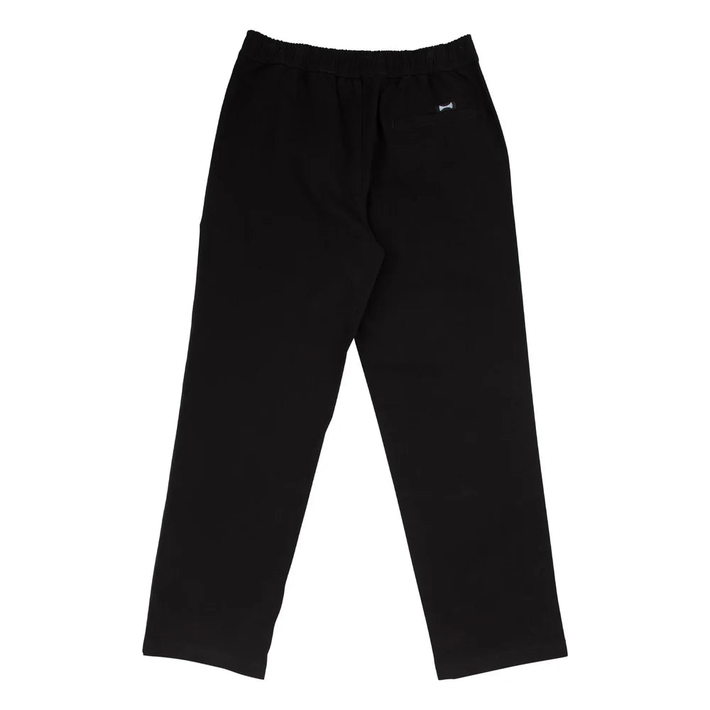 Independent Span Elastic Waist Pants - Black