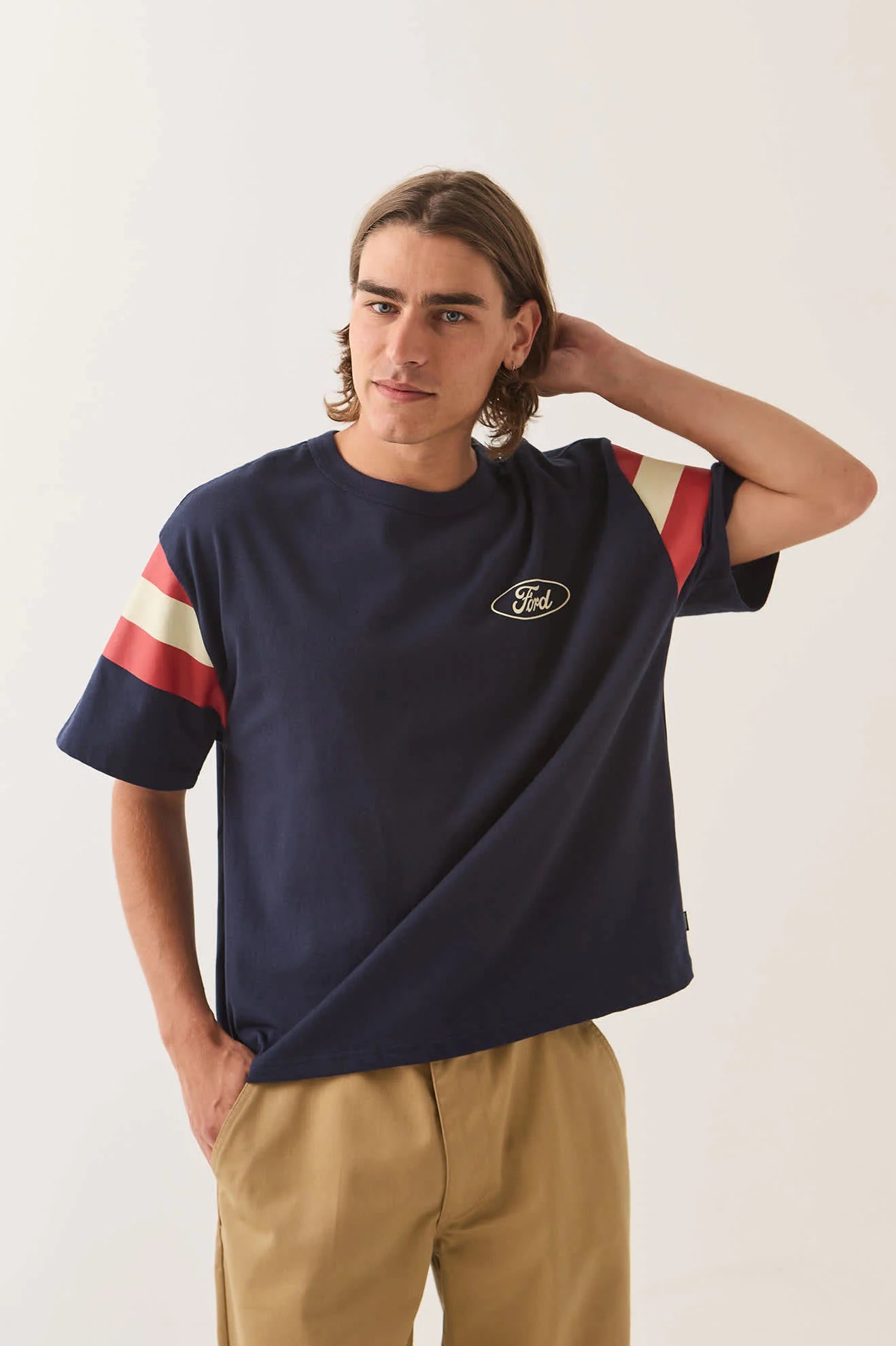 Brixton x Ford Built Tough Jersey - American Navy