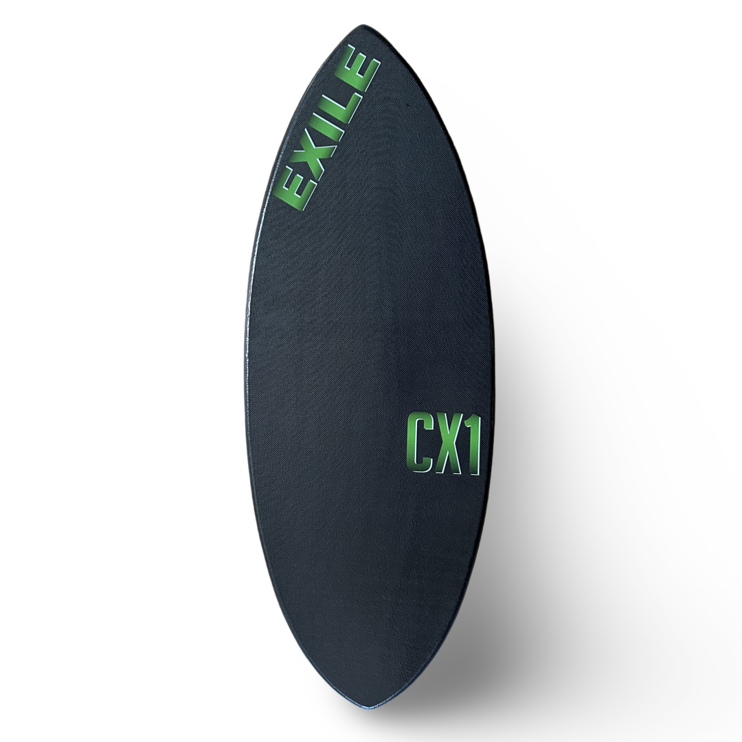 Exile CX1 Hybrid Shape Double Carbon Fiber Epoxy Skimboard Small Exile CX1 Hybrid Shape Double Carbon Fiber Epoxy Skimboard Small