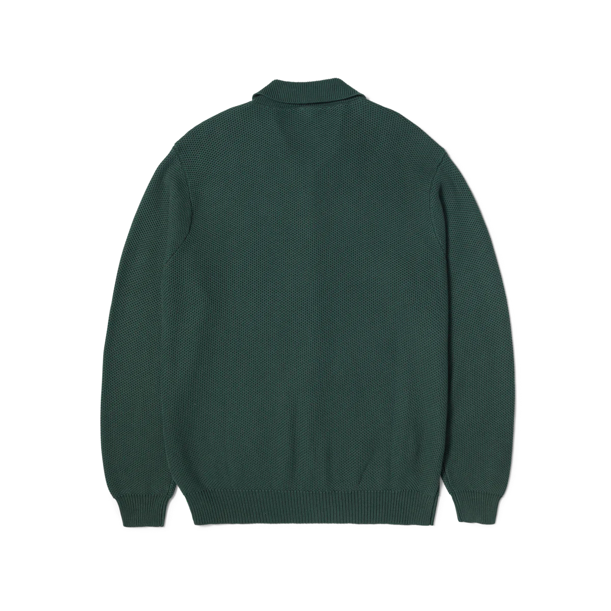 HUF Anton Zip Overdyed Sweater - Hunter Green