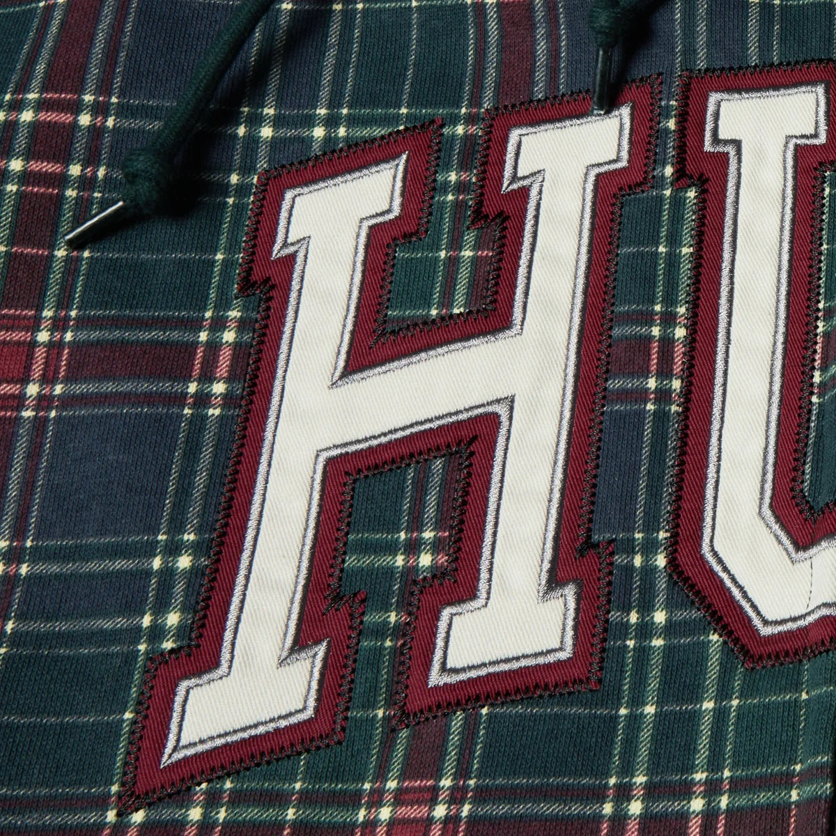 HUF Arch Plaid FZ Heavyweight Hoodie - Forest