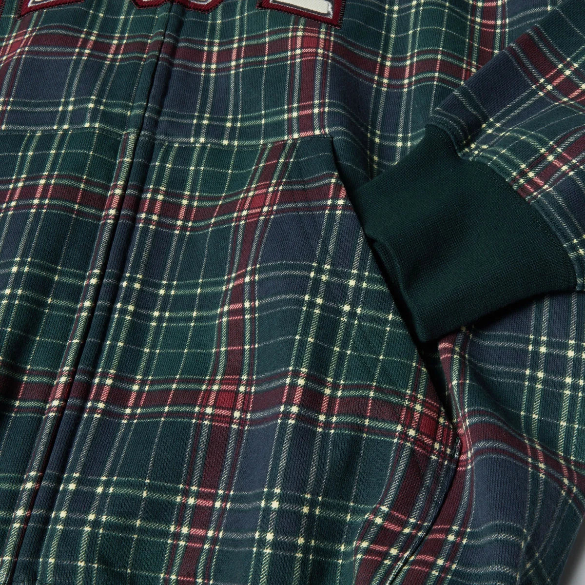 HUF Arch Plaid FZ Heavyweight Hoodie - Forest