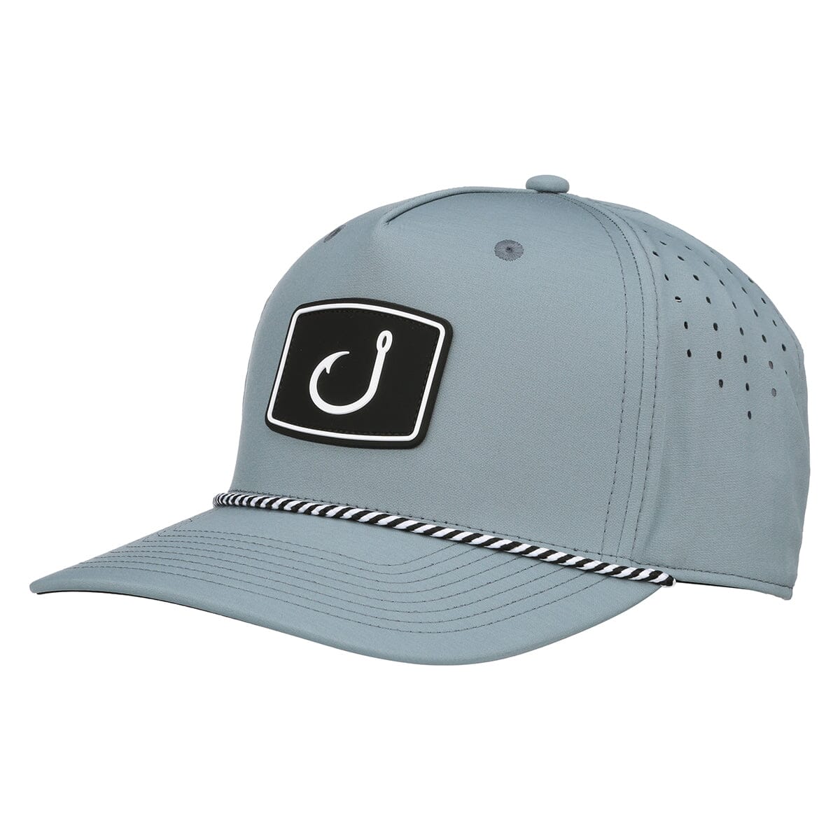 Ace Iconic Performance Snapback Hat - Light Slate