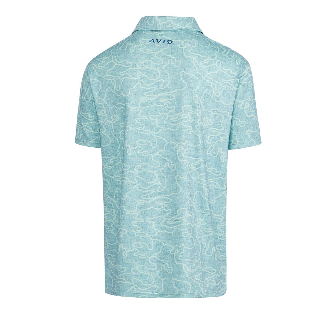 Adrift Camo Pacifico Performance Polo - Adrift Seafoam