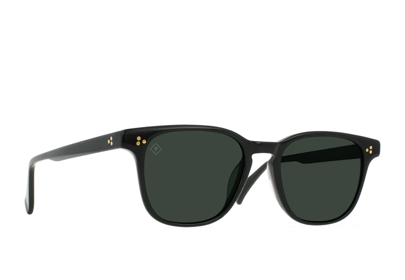 Alvez Recycled Black w/ Green Polarized Lens
