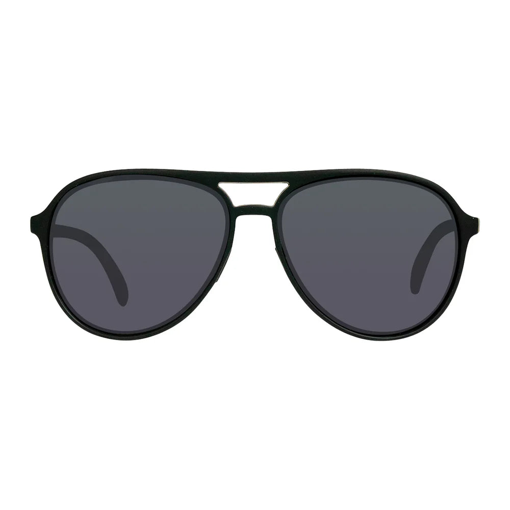 Cassette Optics Apollo Sunglasses - Matte Black / Polarized Smoke Lens