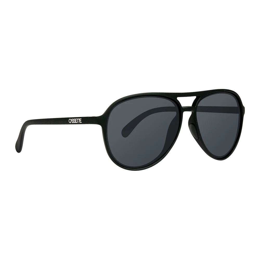 Cassette Optics Apollo Sunglasses - Matte Black / Polarized Smoke Lens