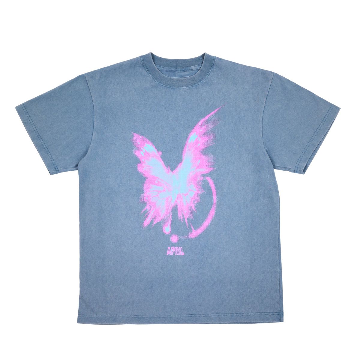 April Skateboarding Bright Tee T-Shirt - Vintage Slate