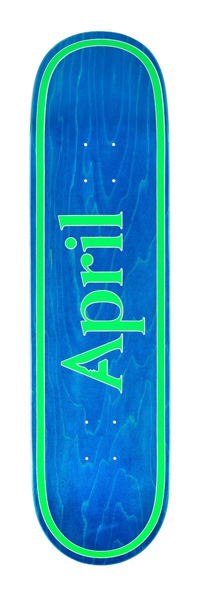 April OG Logo Blue Green Deck 8.25