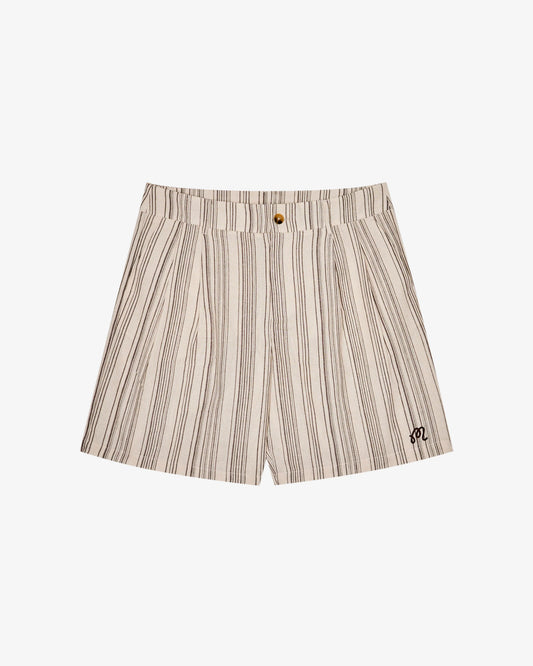 Arena Short - Cream Stripe