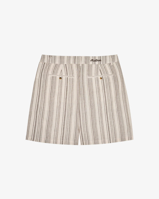 Arena Short - Cream Stripe
