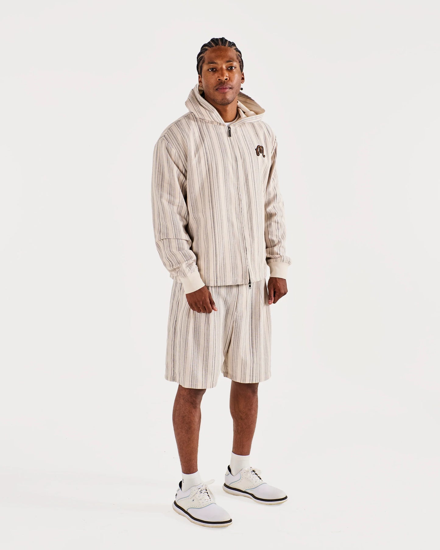 Arena Short - Cream Stripe