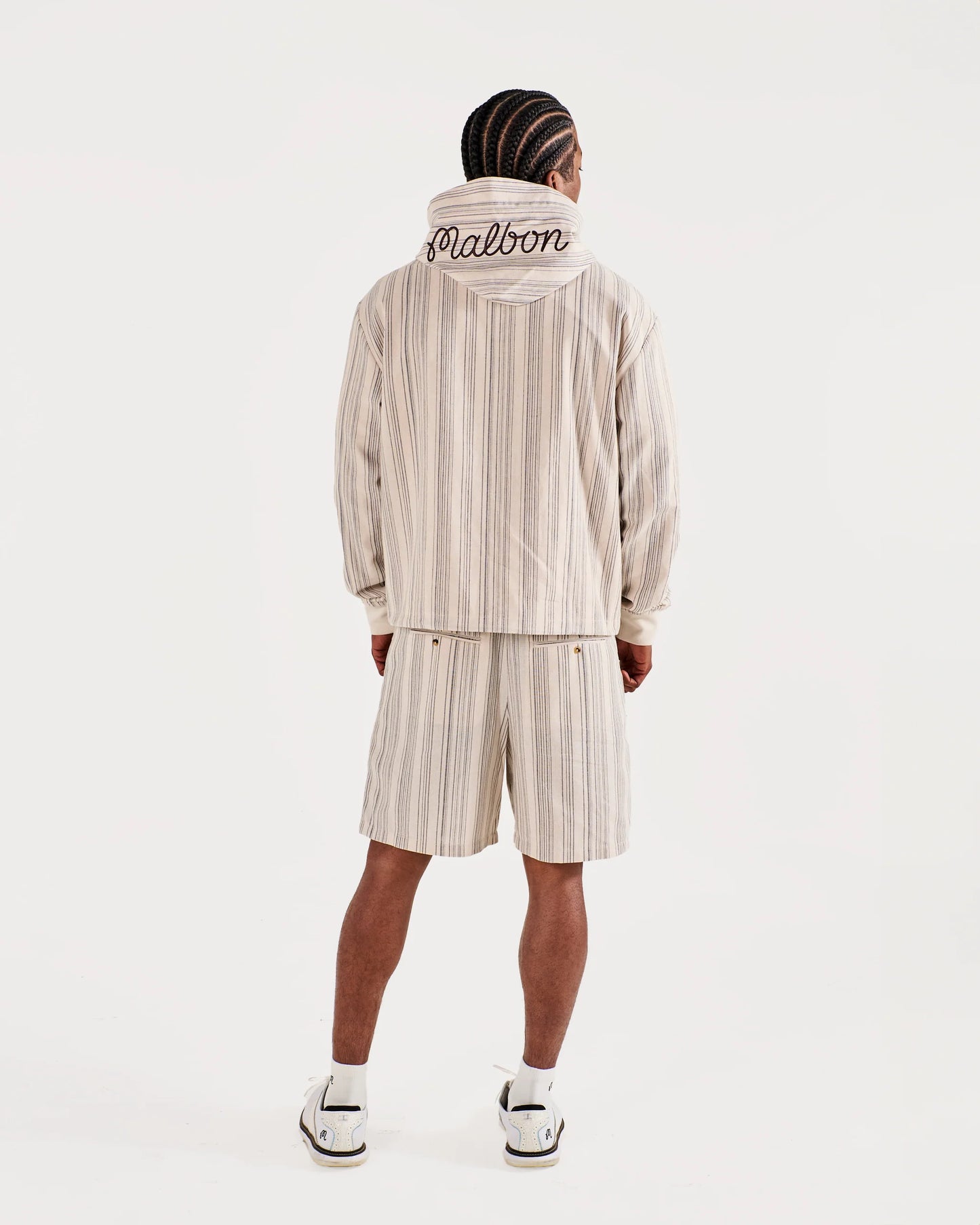 Arena Short - Cream Stripe