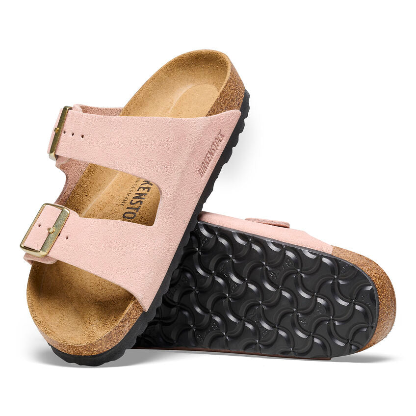 Birkenstock arizona suede deals leather rose