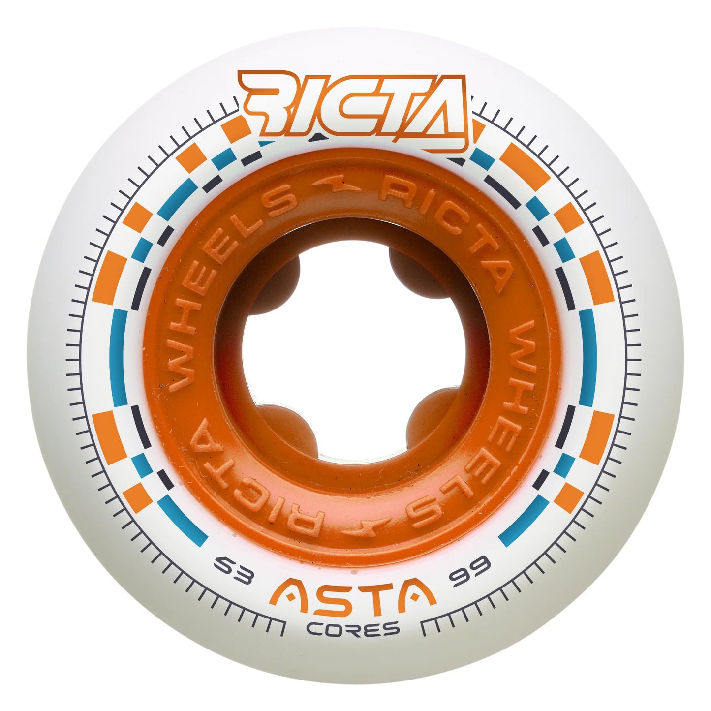 Ricta Wheels Tom Asta Pro Cores Round - White 53mm 99a