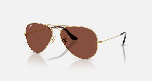 Ray-Ban Aviator Large Metal Arista Gold w/ Red Lens