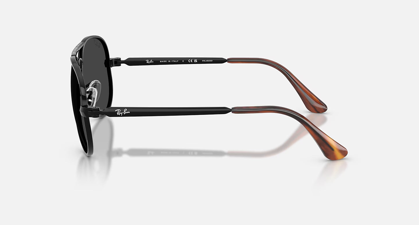 Aviator Max Polished Black w/ Black Polar Lens