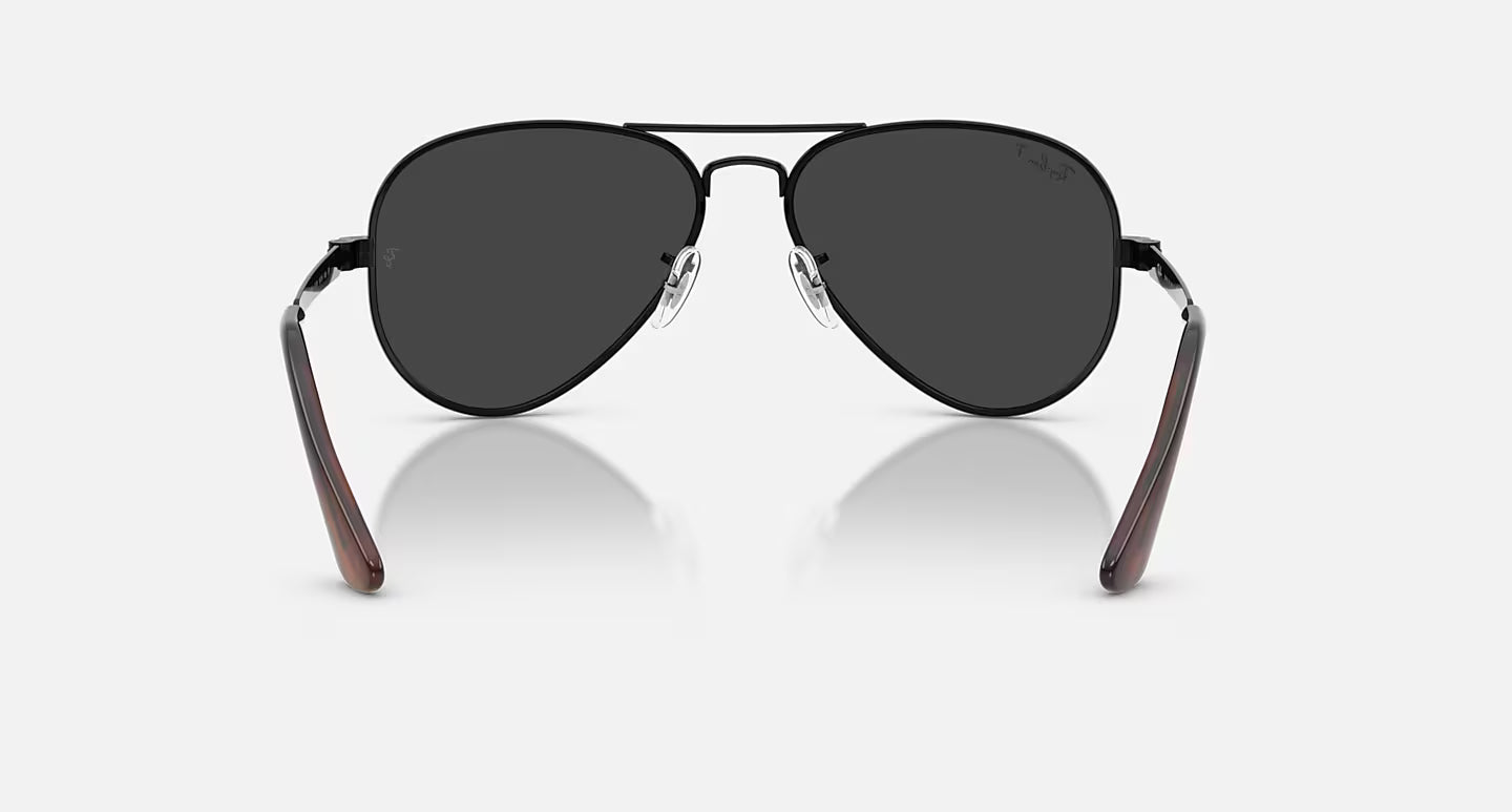 Aviator Max Polished Black w/ Black Polar Lens