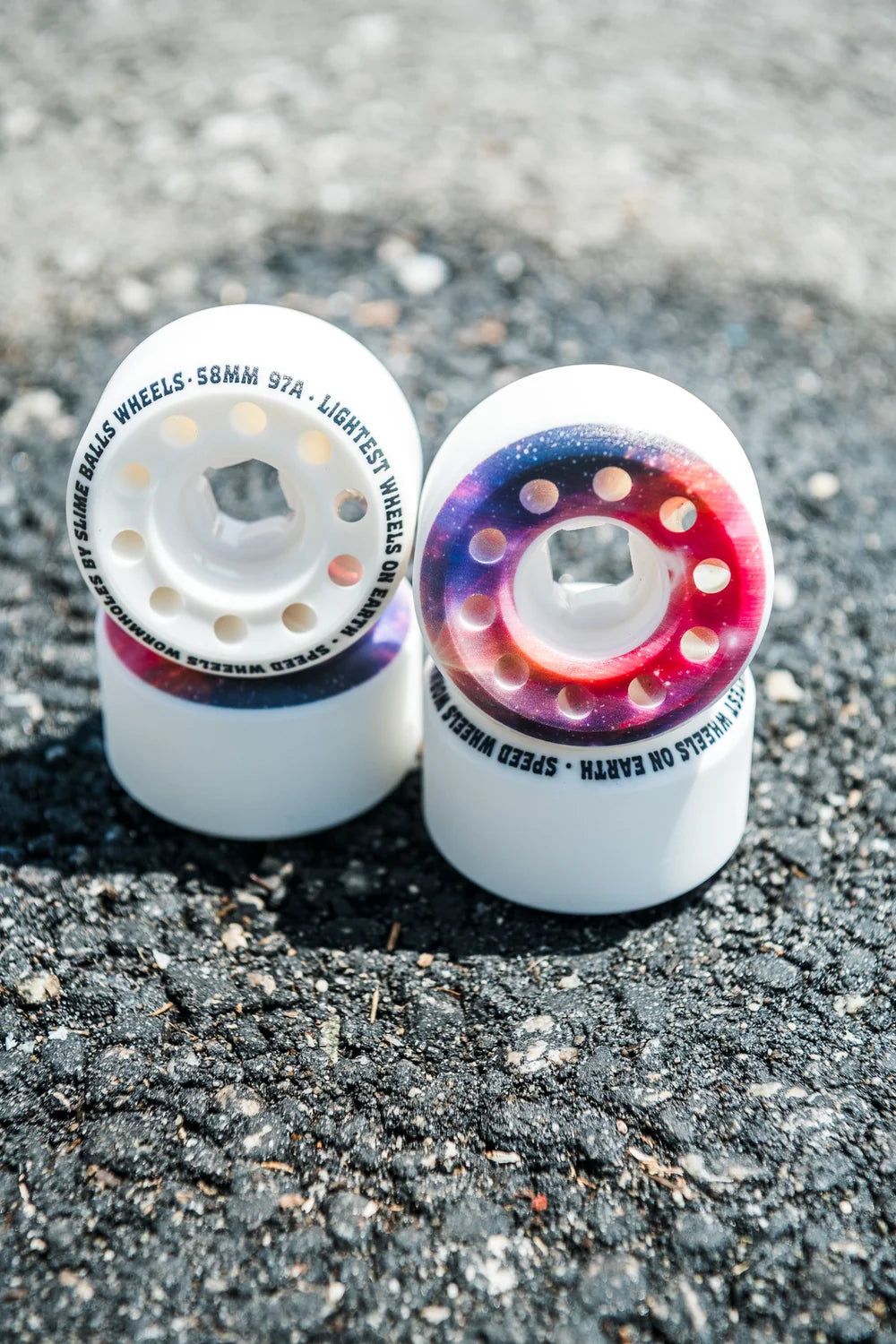 OJ Worm Holes 97a White 58mm Wheels