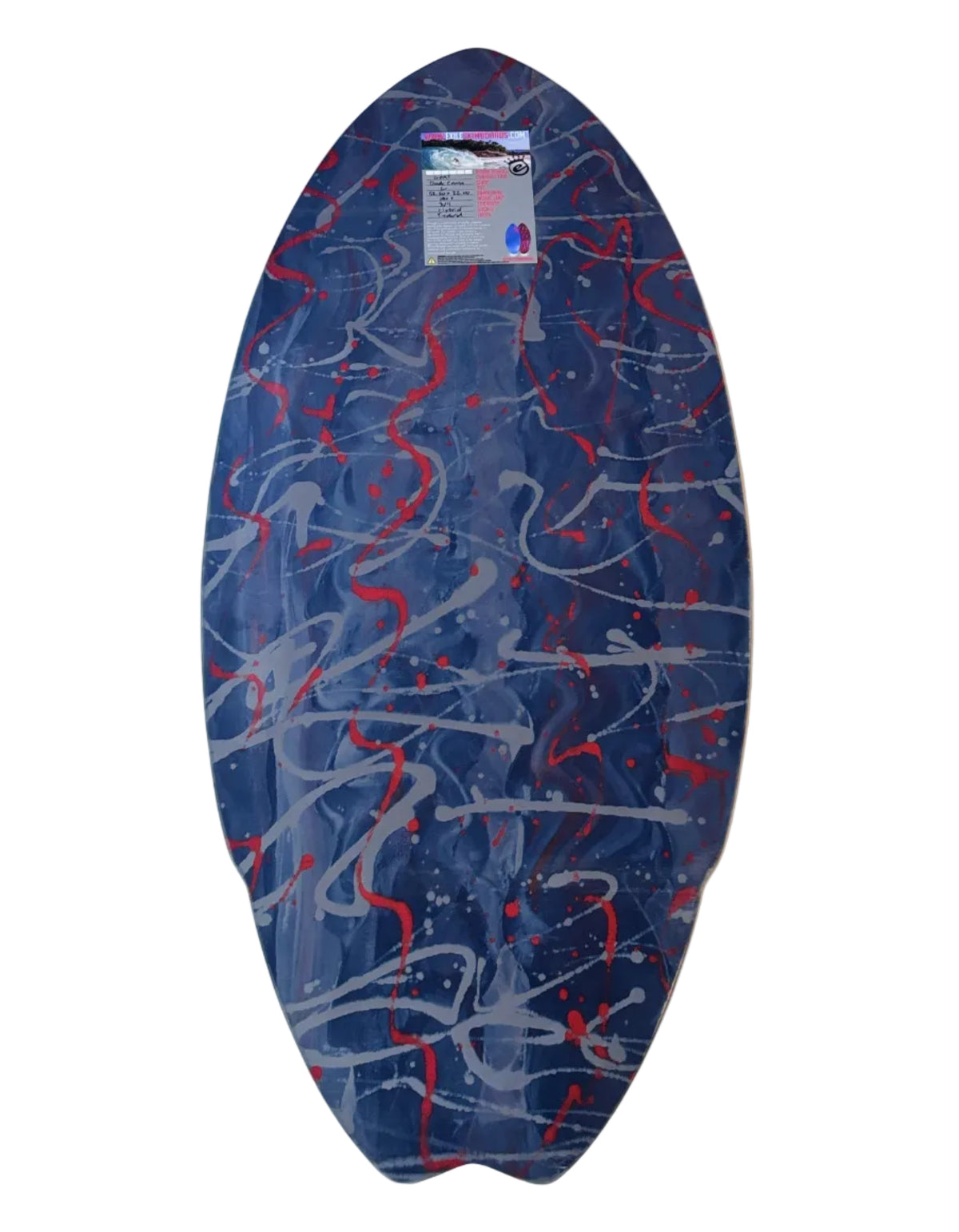 Exile G.O.A.T. Dude! Cruise Shape 3/4” Carbon Fiber Epoxy Skimboard - Large