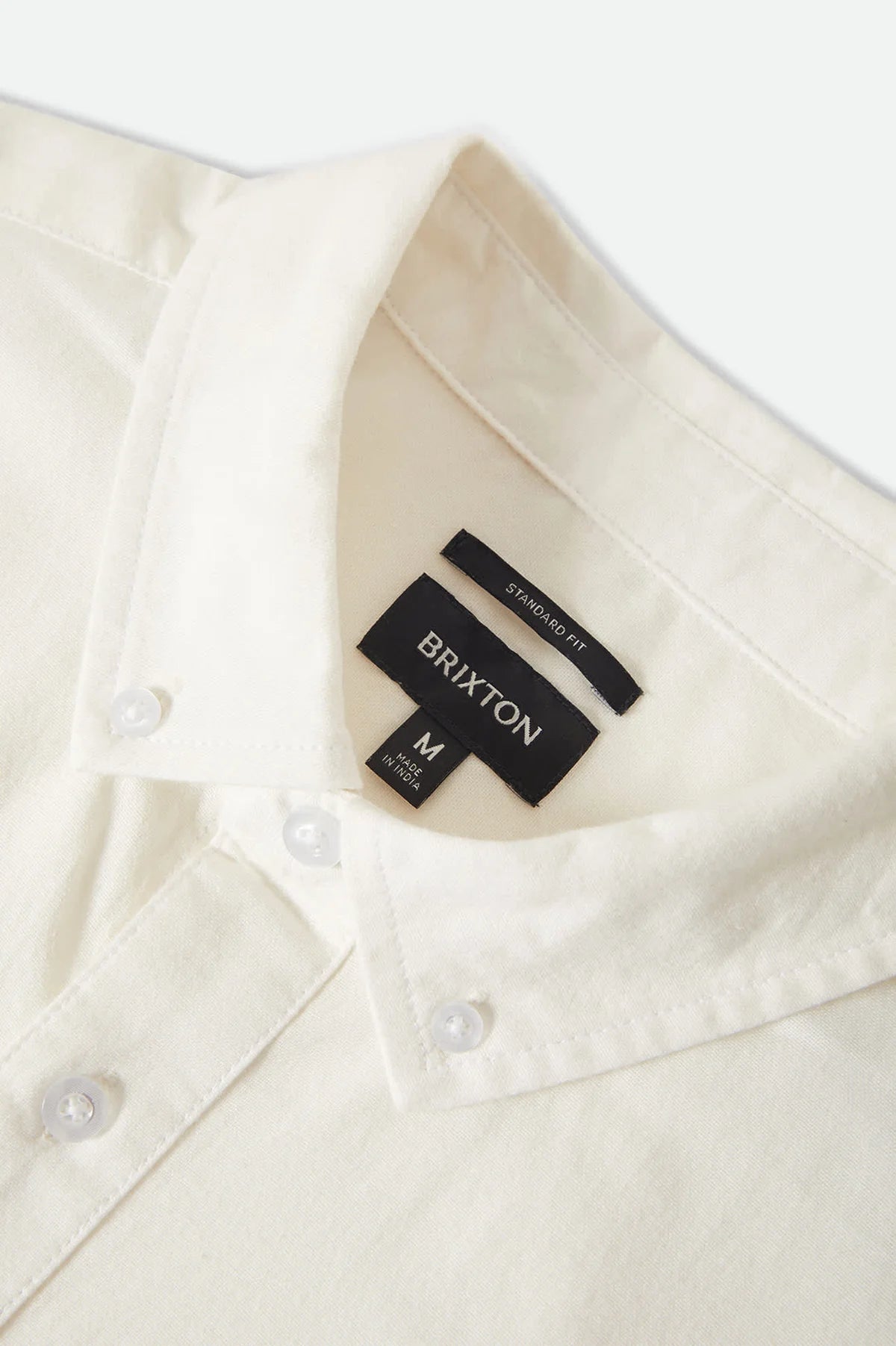 Brixton Sanford Oxford S/S Shirt - Off-White