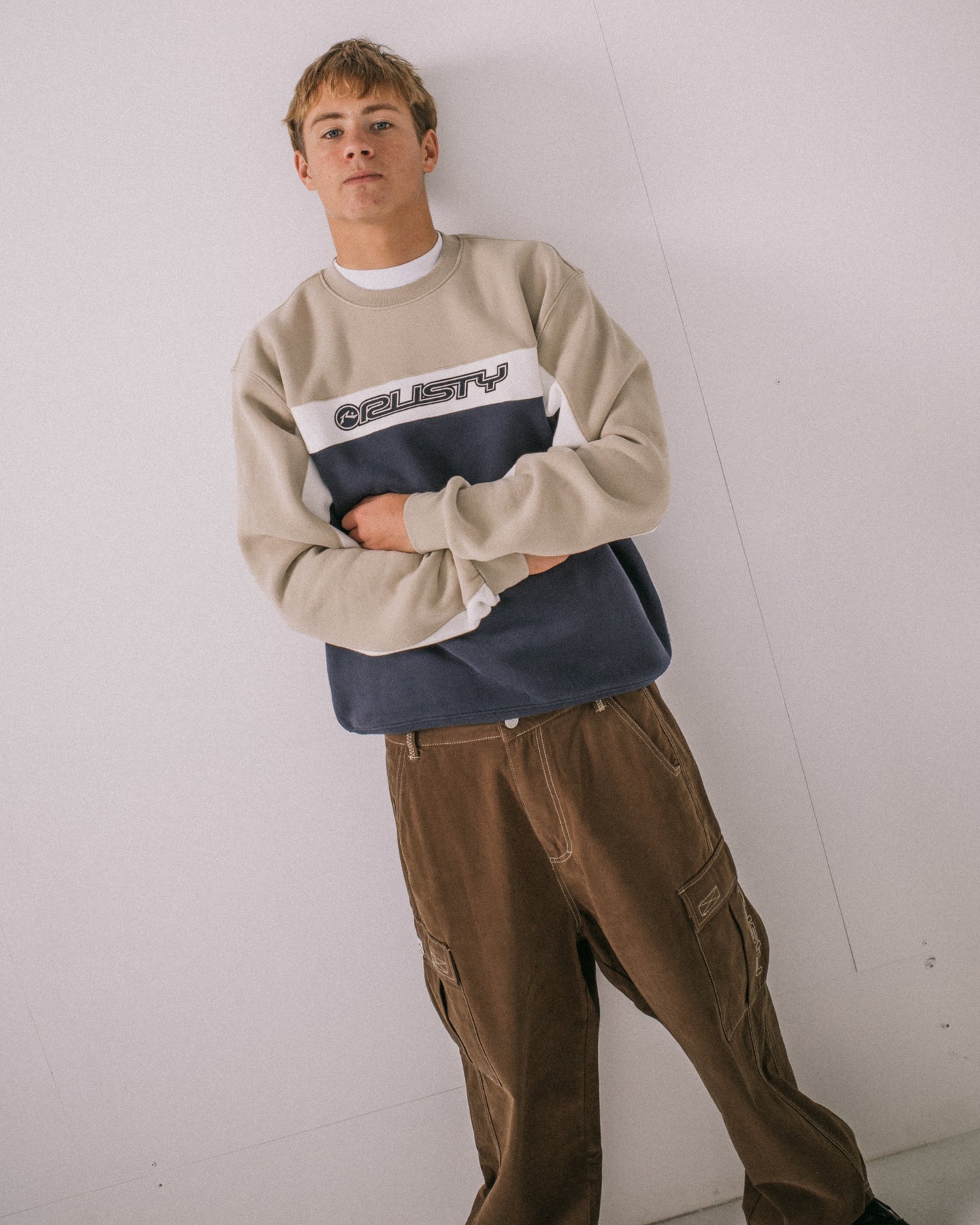 Rusty Pod Racer Crew Fleece - Navy Blue