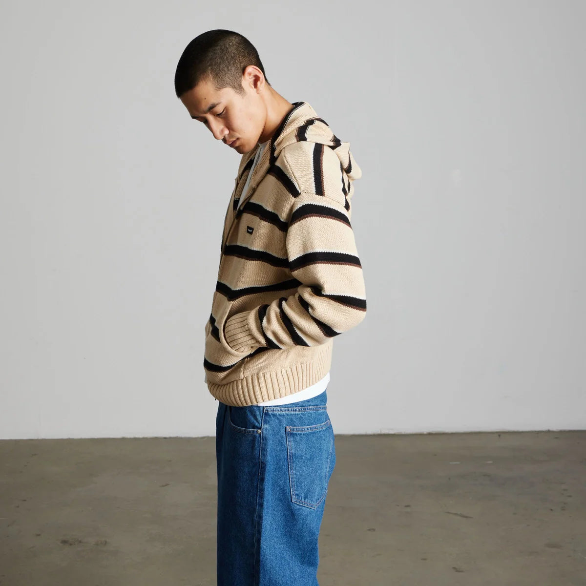 HUF Banks Full-Zip Striped Hoodie