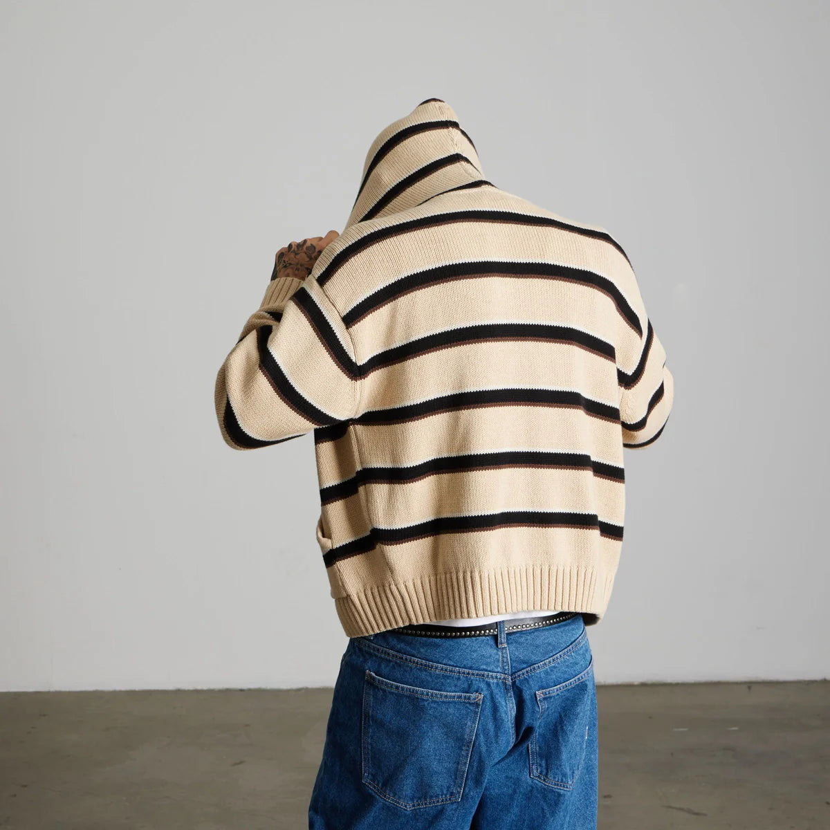 HUF Banks Full-Zip Striped Hoodie