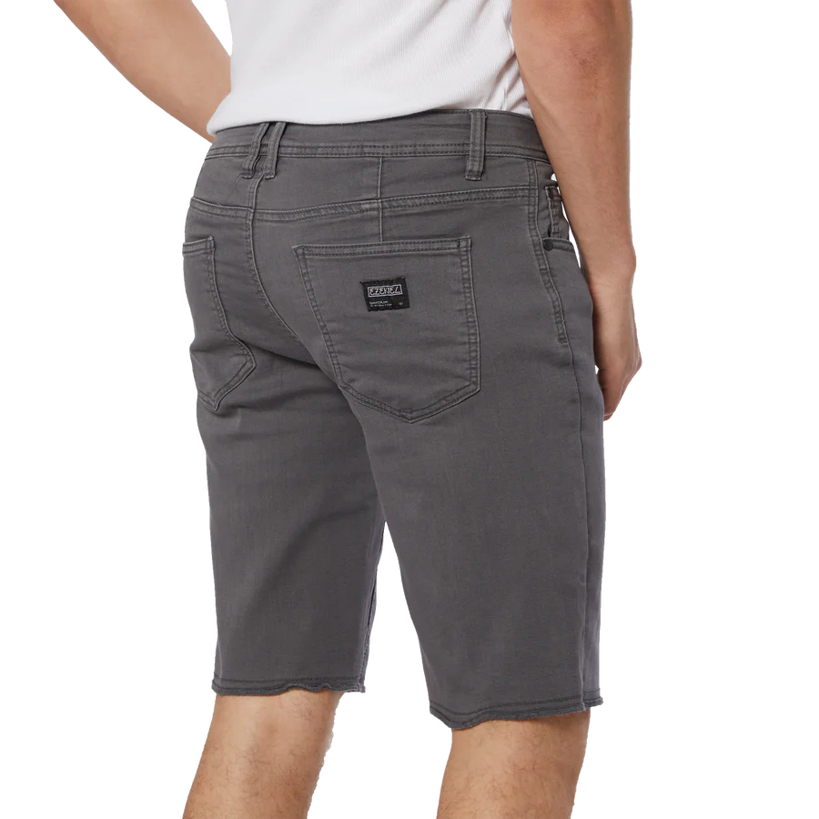 Ezekiel Now Denim Wash Short - Dark Grey