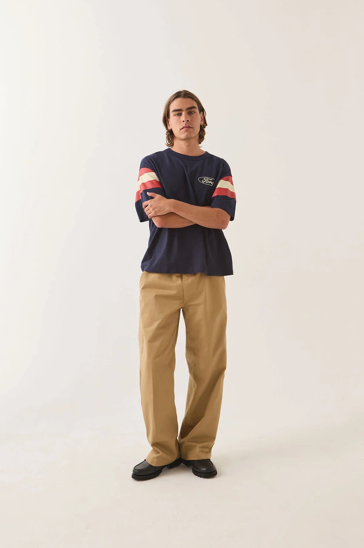 Brixton x Ford Built Tough Jersey - American Navy