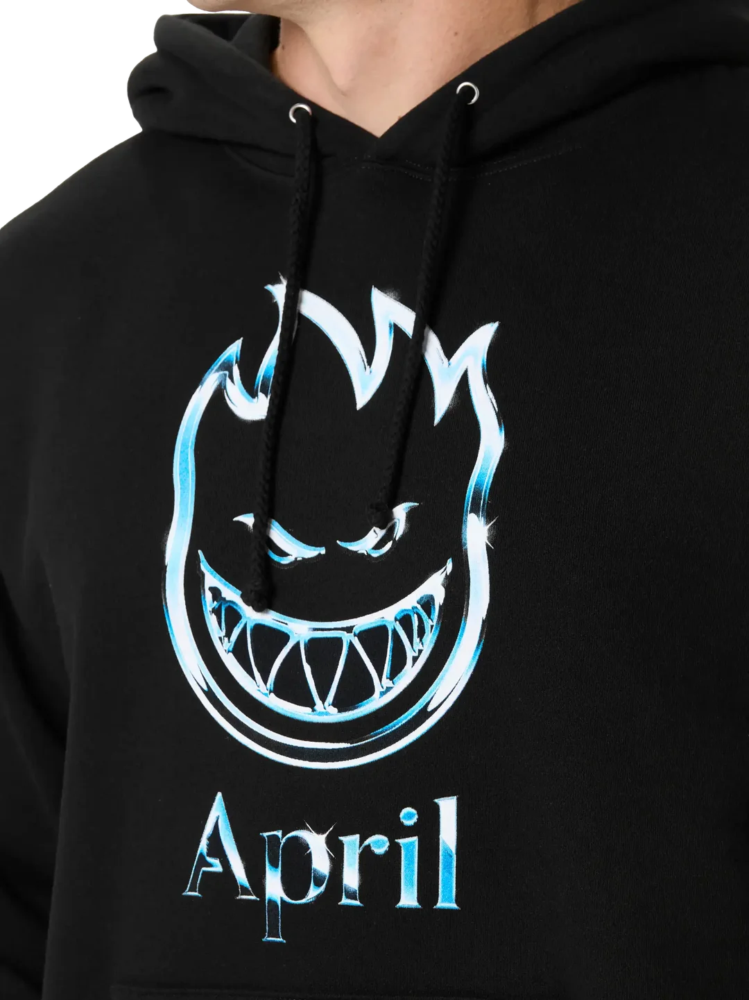 Spitfire x April Chrome Bighead Hoodie - Black
