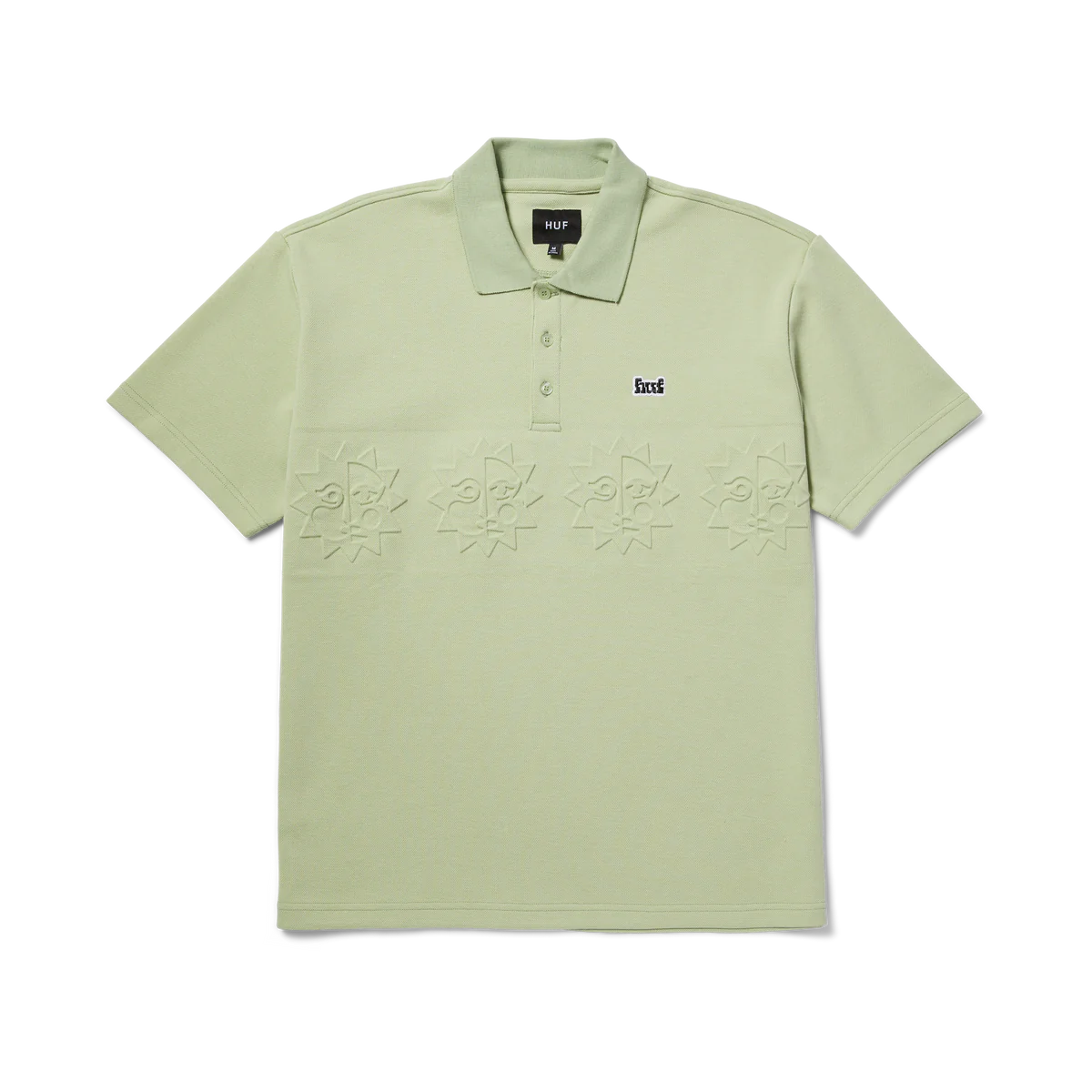 HUF Brighter Days Polo Shirt - Smoke Green