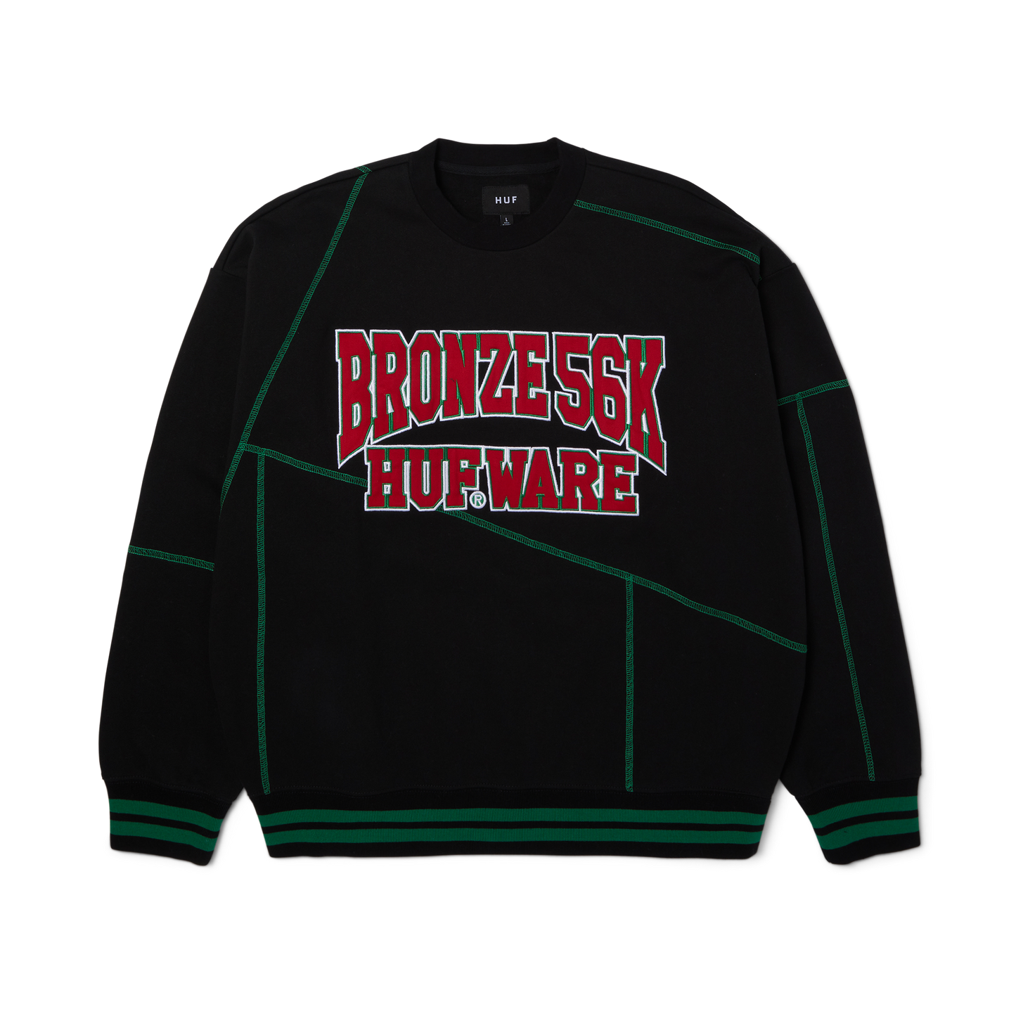 HUF x Bronze Hufware Crewneck - Black