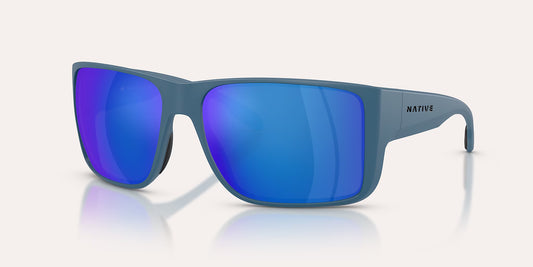Badlands XL Matte Overland Blue w/ Blue Reflex Polarized