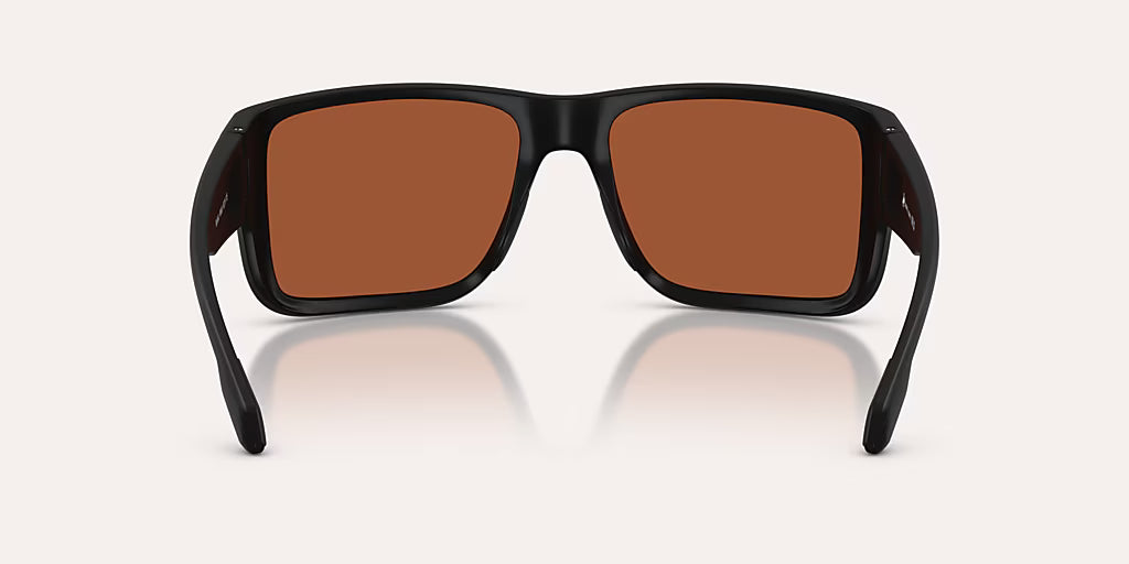 Badlands XL Matte Black w/ Green Reflex Polarized
