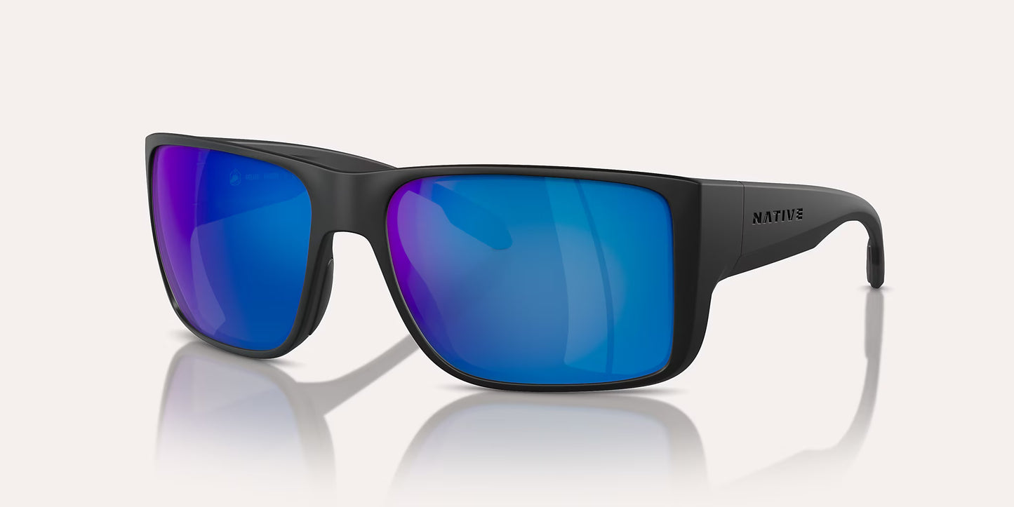 Badlands Matte Black w/ Blue Reflex