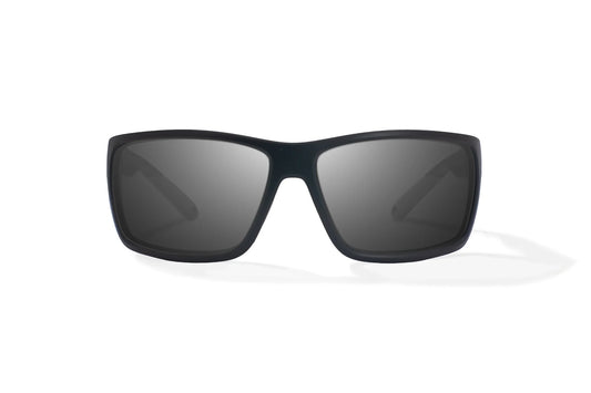 Bales Beach Black Matte / Grey Gray Glass Lens
