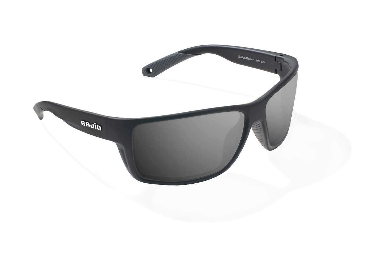 Bales Beach Black Matte / Grey Gray Glass Lens