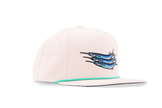 Ballyhoo Flat Brim 6 Panel Corduroy Hat