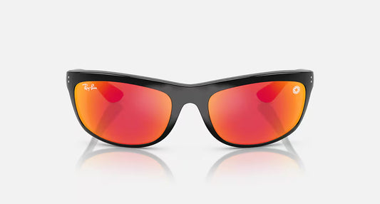 Ray Ban x Star Wars Darth Vader Balorama Polished Black w/ Grey Mirror Red