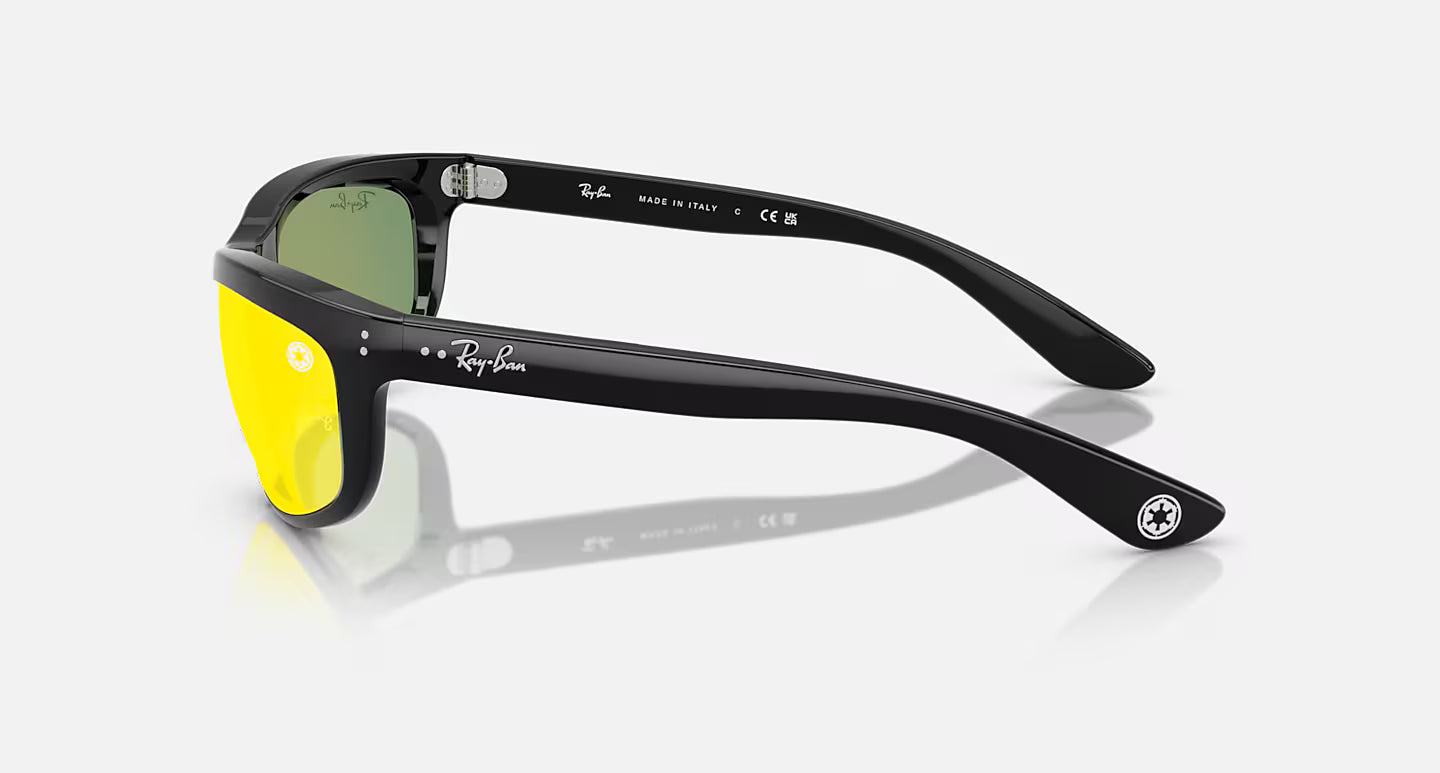 Ray Ban x Star Wars Darth Vader Balorama Polished Black w/ Grey Mirror Red