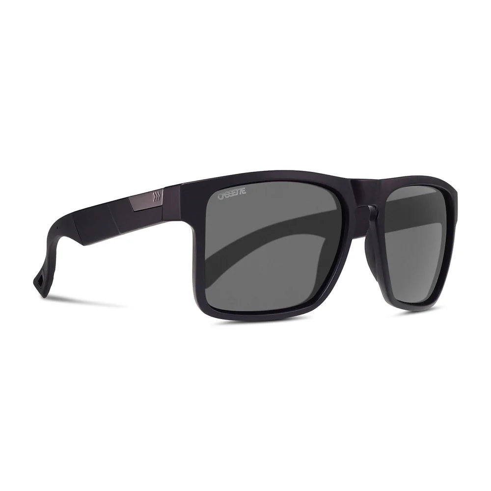 Cassette Optics Banks Pro Sunglasses - Matte Black / Gray Color Boost Polarized Lens