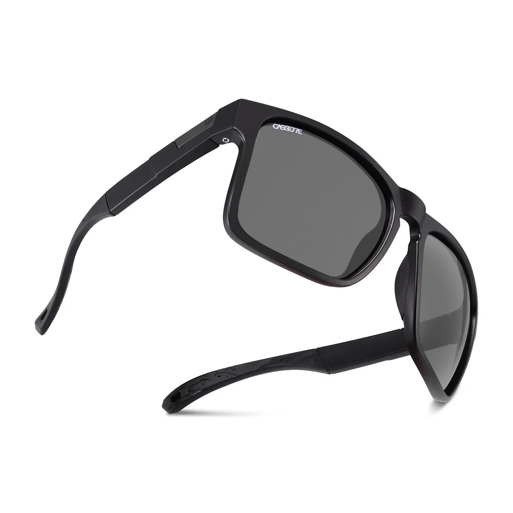 Cassette Optics Banks Pro Sunglasses - Matte Black / Gray Color Boost Polarized Lens