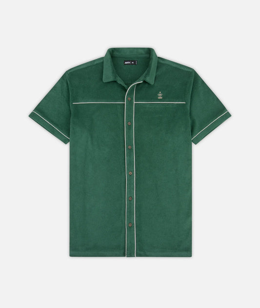 Barnegat Terry Button Down Shirt - Green