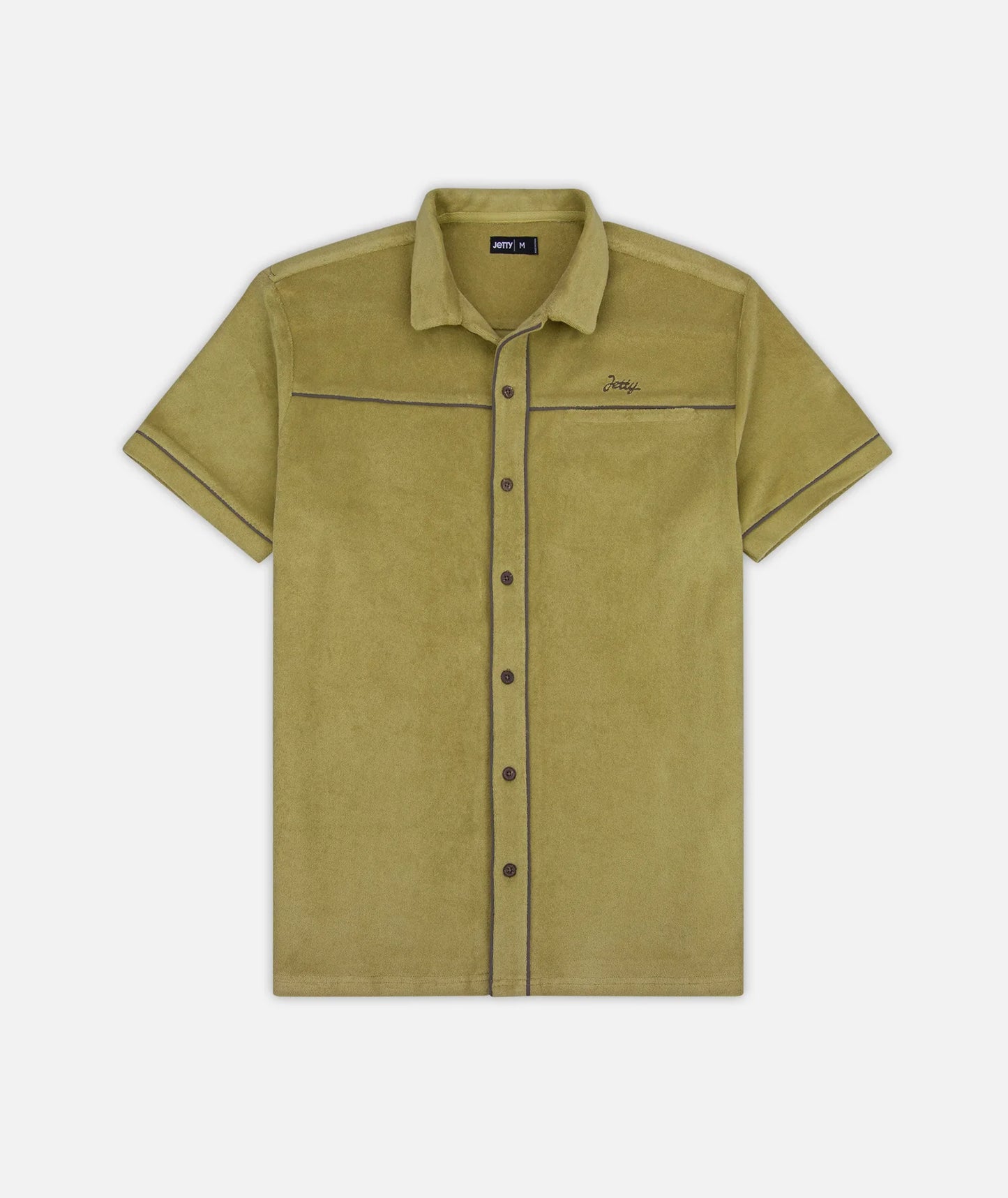 Barnegat Terry Button Down Shirt - Mustard