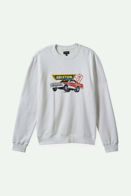 Brixton Barona Crew Crewneck Sweatshirt - White